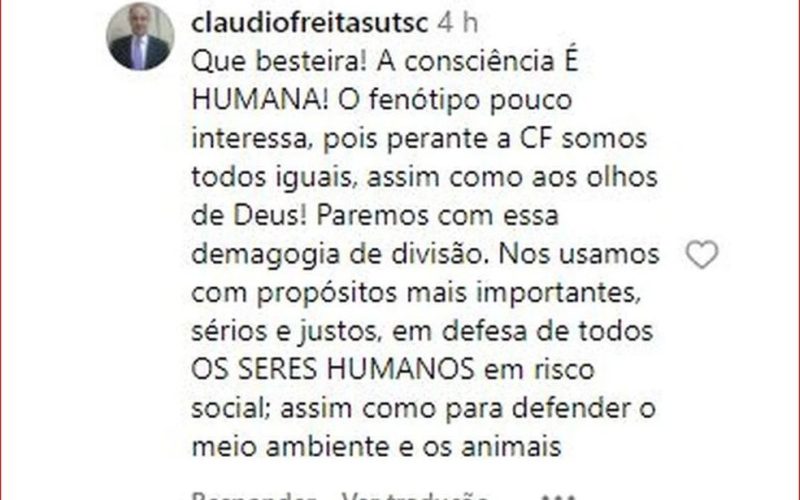 Delegado da Polícia Civil de MG diz nas redes sociais que Dia da Consciência Negra é ‘besteira’